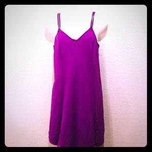 {Apt 9}Fuchsia pinup inspired stretch slip/chemise